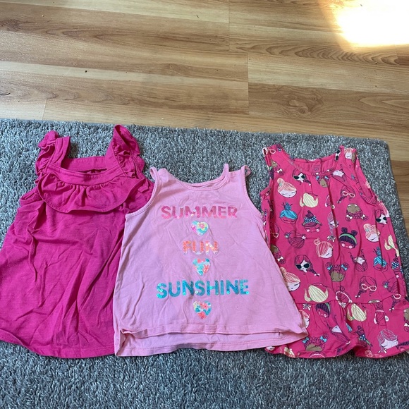 4t girl tank top lot